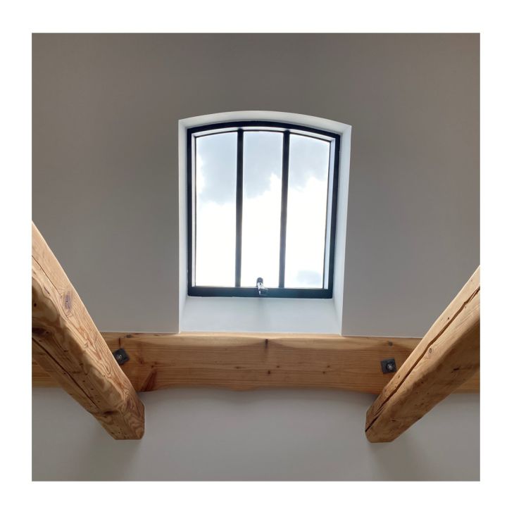 W&auml;rmeged&auml;mmte Stahldachfenster